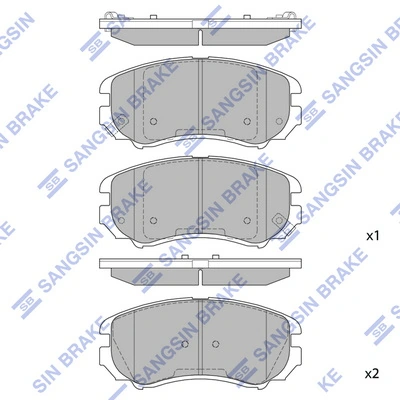 Pastillas delanteras para KIA Sportage II JE