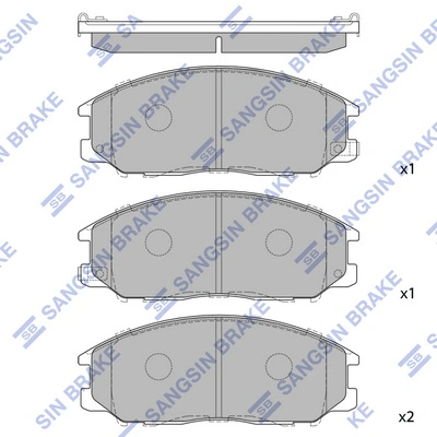 Pastillas delanteras para SsangYong Actyon SPORTS QJ