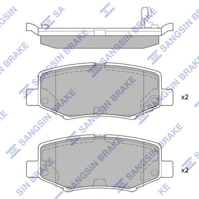 Pastillas traseras Toyota 68003776AA
