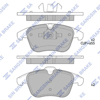 Pastillas de freno delanteras Ford Mondeo IV