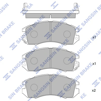  Pastillas de freno Subaru Legacy 2