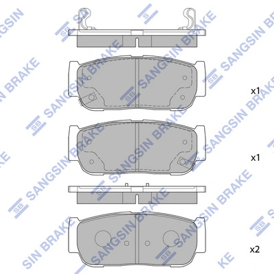 Comprar 4841321B10 Hyundai/Kia Pastillas de freno traseras