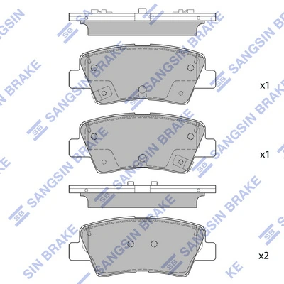 Comprar 58302J9A80 Hyundai/Kia Pastillas de freno traseras