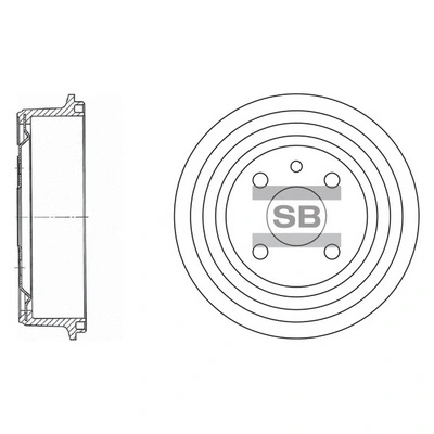 Tambor de freno trasero para Daewoo Nubira I J10, J15