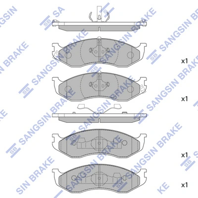  Pastillas de freno Jeep Grand Cherokee 1