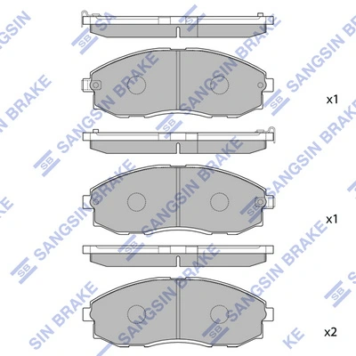 Pastillas freno delanteras Hyundai H-1 STAREX Starex bus (A1) (1997 - 2001) precio, desde 31,57 EUR