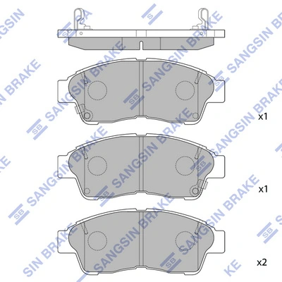 Pastillas delanteras para Toyota Corolla  