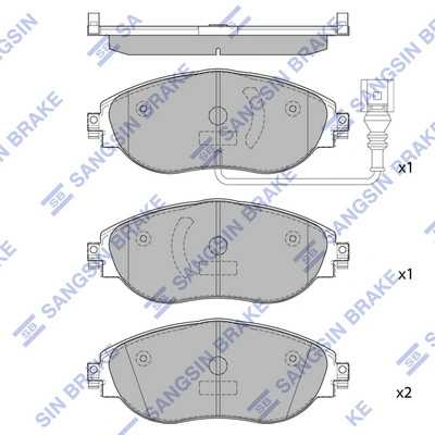 Pastillas de freno delanteras Necto FD7565A