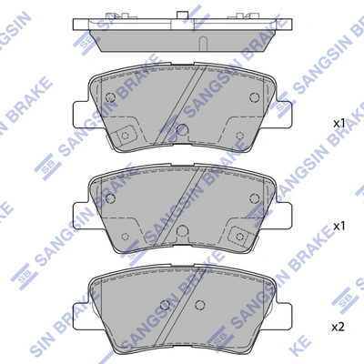  Pastillas de freno traseras Hyundai I20 
