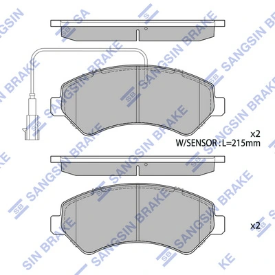 Comprar 1682309280 Peugeot/Citroen Pastillas delanteras de freno