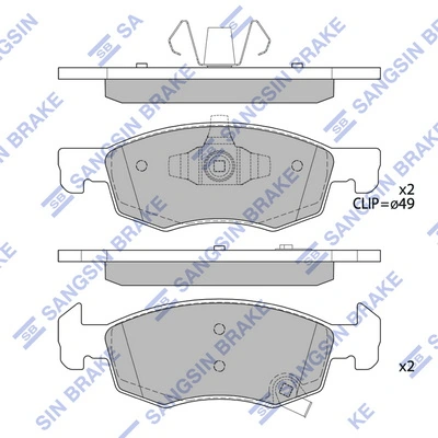 PF0813 Magneti Marelli Pastillas delanteras