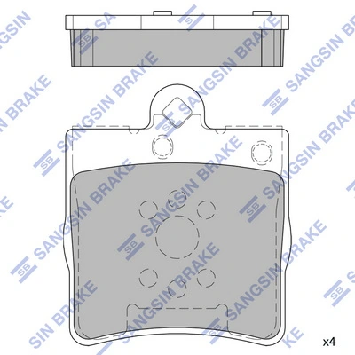 Pastillas traseras de freno Mercedes E descapotable (A124) (1993 - 1998) precio, desde 16,76 EUR