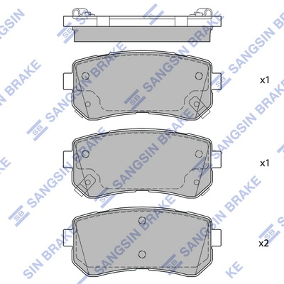  Pastillas de freno traseras KIA Rio 