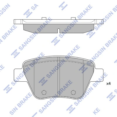 PF0441 Magneti Marelli Pastillas freno traseras