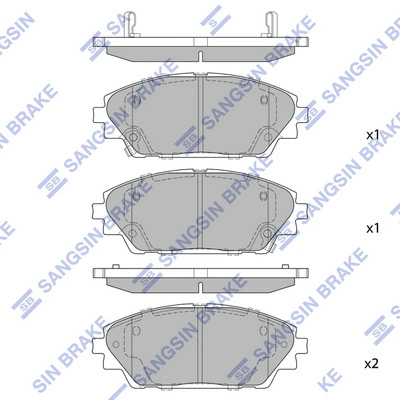 Comprar B4Y03328ZA Nissan/Infiniti Pastillas delanteras de freno