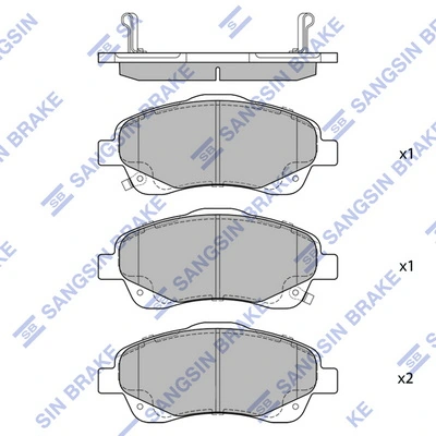  Pastillas de freno delanteras Toyota Corolla 