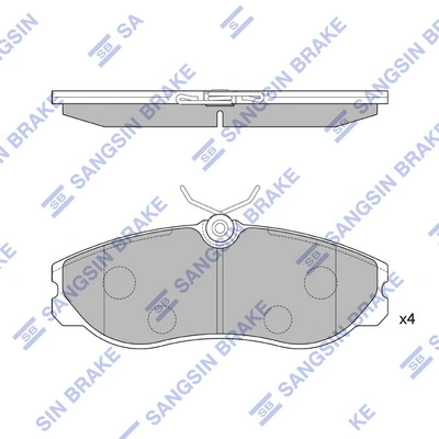 Pastillas delanteras para Nissan Vanette Cargo C23