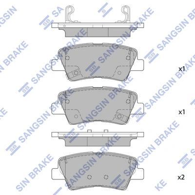 Pastillas traseras KIA Rio 