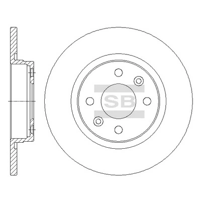 Disco de freno EX47684 Euroex