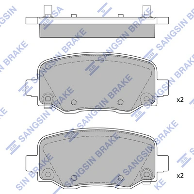 PF0805 Magneti Marelli Pastillas freno traseras
