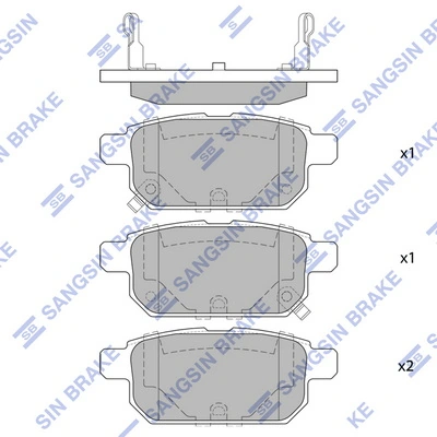  Pastillas de freno traseras Suzuki Swift 5