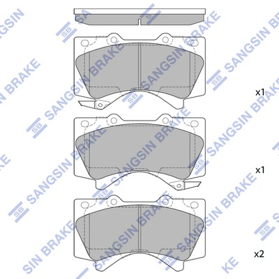 Pastillas de freno delanteras Toyota Land Cruiser 