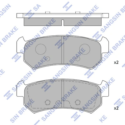 Pastillas freno traseras para Chevrolet Lacetti  J200