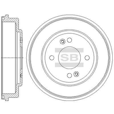 Comprar Tambor de freno trasero Hyundai Getz  TB a bajo precio