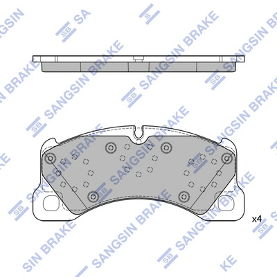 Pastillas de freno delanteras Volkswagen Touareg II