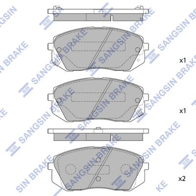 Pastillas delanteras para Hyundai Ix35  LM