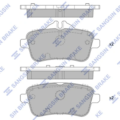 Pastillas traseras Mercedes ML/GLE 