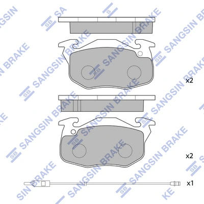 P68009 Brembo Pastillas delanteras