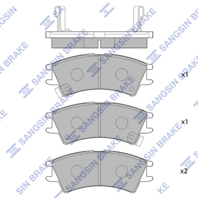 Pastillas de freno delanteras Magneti Marelli PF0800