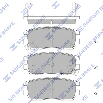 Pastillas freno traseras para Mitsubishi Pajero CLASSIC II V2W
