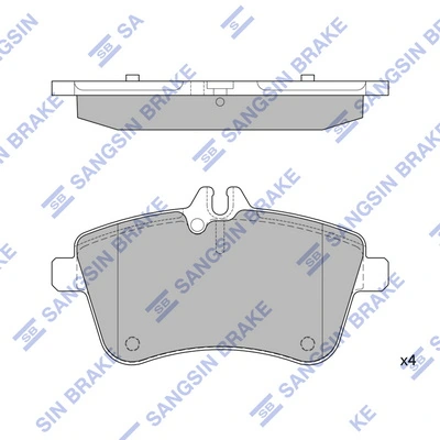 Pastillas delanteras para Mercedes A  W169