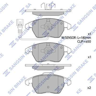  Pastillas de freno Volkswagen Touran 1