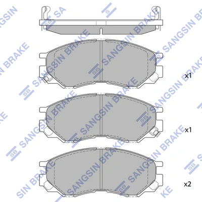 Pastillas de freno delanteras Mitsubishi L 300 