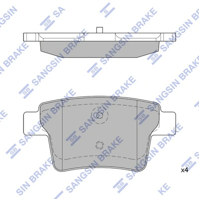 1697456 Volvo Pastillas freno traseras