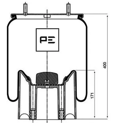 Bolsa neumática del eje Continental/Siemens 4157NP14