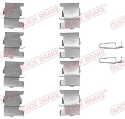 Juego de resortes de sujeción de pastillas de freno delanteras para Mazda CX-7 ER