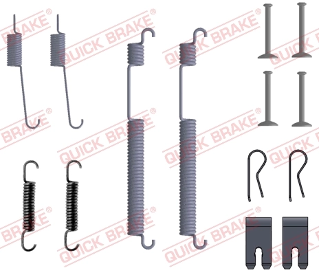 Juego de montaje, zapatas de freno traseras Skoda Rapid  (NH3, NK3, NK6)