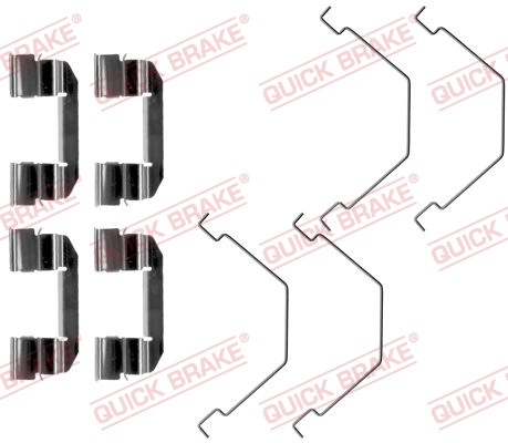 Juego de resortes de sujeción de pastillas de freno delanteras para Mazda 626 GF