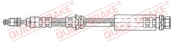 Tubo flexible de frenos delantero para Ford Fiesta ()