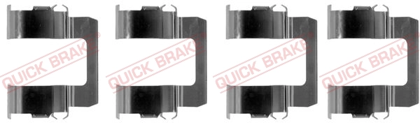 Juego de resortes de sujeción de pastillas de freno delanteras para Nissan Sunny N13