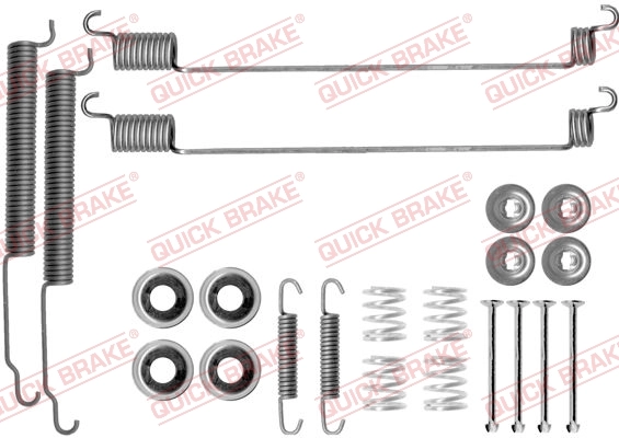 Juego de montaje, zapatas de freno traseras Nissan Patrol  (K260)