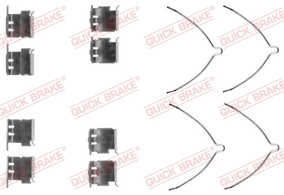 Comprar Juego de resortes de sujeción de pastillas de freno delanteras Toyota Corolla E11 a bajo precio