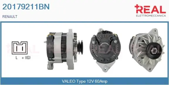 Alternador para Renault 19 B53, C53