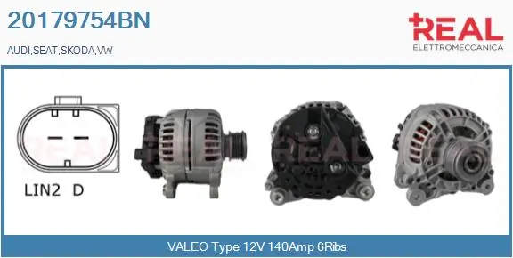 Generador para Volkswagen Touran II (1T3)