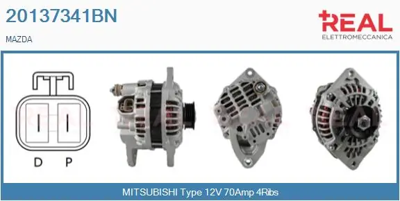 Generador para Mazda 323 V (BA)