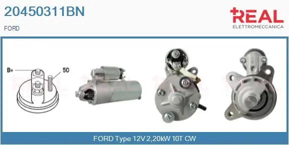 Motor de arranque para Ford Fiesta GBFT